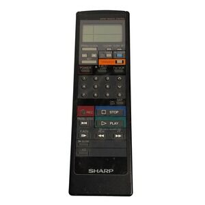 VTG Sharp Remote Control Black RRMCG0221GESA Super VCR TV LCD Japan Untested OEM